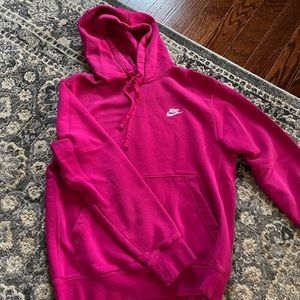 Nike Women's Pink Hoodie Sweater
